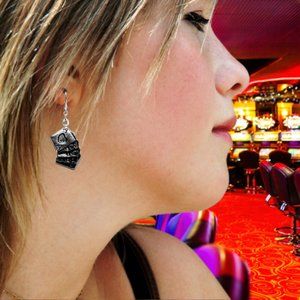 Royal Flush Charm Earrings